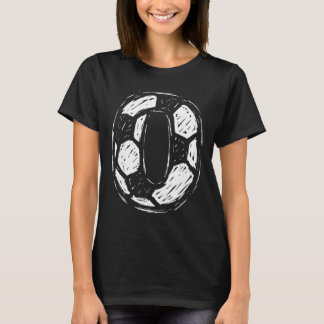 Voetbalshirt Nummer 0 Geschetst Voetbal Ll Stijl S T-shirt