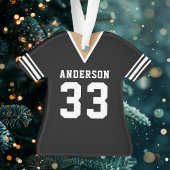 Voetbalshirt Sportsteam Uniform Zwart Ornament