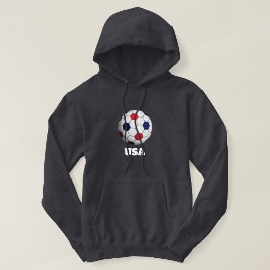 Voetbalshirt uit de VS Hoodie (Design voorkant)