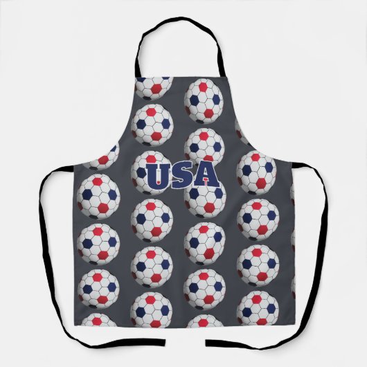 Voetbalshirt uit de VS Schort (Voorkant)
