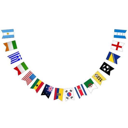 Voetbalspel Feestwereld Vlaggetjes (Alle)