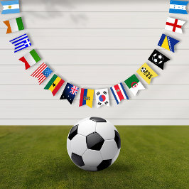 Voetbalspel Feestwereld Vlaggetjes
