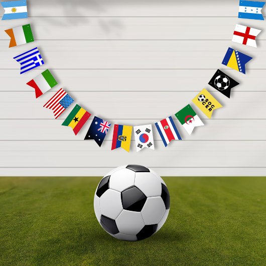 Voetbalspel Feestwereld Vlaggetjes