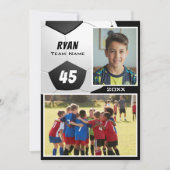 Voetbalspeler 2 Foto Herinneringsmaatje (Voorkant)