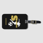 Voetbalspeler - Aangepaste afbeelding Bagagelabel (Voorkant (horizontaal))