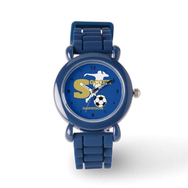 Voetbalspeler - Aangepaste afbeelding Horloge (Voorkant)