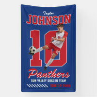 Voetbalspeler Aangepaste Foto Rugnummer Sport