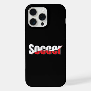 Voetbalspeler Abstract Swish - Woord Kunst iPhone 15 Pro Max Case