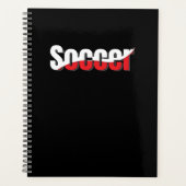 Voetbalspeler Abstract Swish - Woord Kunst Planner (Voorkant)