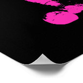 Voetbalspeler - Abstracte Waterverf Kunst Poster (Hoek)