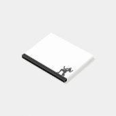 Voetbalspeler Atleet Sport Silhouet Post-it® Notes (Schuin)