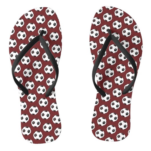 Voetbalspeler Balpatroon Flip Flops (Voetbed)