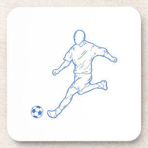 voetbalspeler bier onderzetter