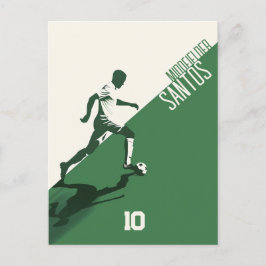Voetbalspeler Briefkaart