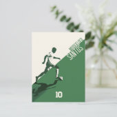 Voetbalspeler Briefkaart (Staand voorkant)