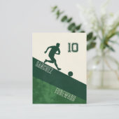 Voetbalspeler Briefkaart (Staand voorkant)
