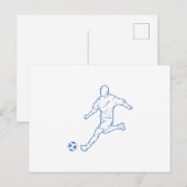 voetbalspeler briefkaart (Voorkant / Achterkant)