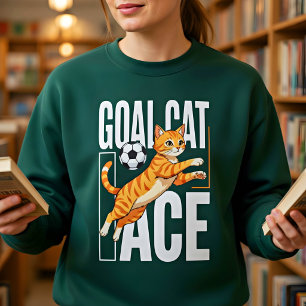 Voetbalspeler Cadeau - Anime Kat voor Voetballiefh Trui