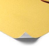 voetbalspeler die een knie afblaast poster (Hoek)