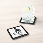 Voetbalspeler en bal op maat onderzetter (Rechterzijde)