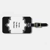 Voetbalspeler en cadeau op maat bagagelabel (Voorkant horizontaal)