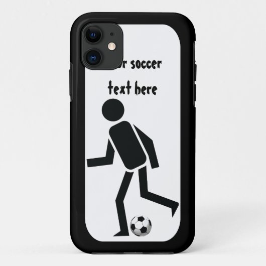 Voetbalspeler en cadeau op maat Case-Mate iPhone case (Achterkant)
