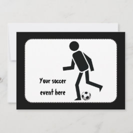 Voetbalspeler en cadeau op maat kaart