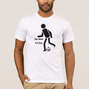 Voetbalspeler en cadeau op maat t-shirt
