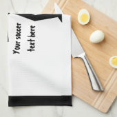 Voetbalspeler en cadeau op maat theedoek (Quarter Fold)