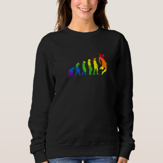 Voetbalspeler Evolutie Regenboog Kleurrijke Voetba Trui