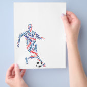 Voetbalspeler Flyer (Hand)