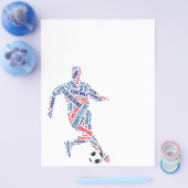 Voetbalspeler Flyer (Enkel)