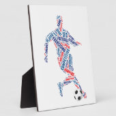 Voetbalspeler Fotoplaat (Zijkant)