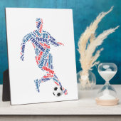 Voetbalspeler Fotoplaat (Zijkant)