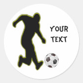 Voetbalspeler-gepersonaliseerde sticker (Voorkant)