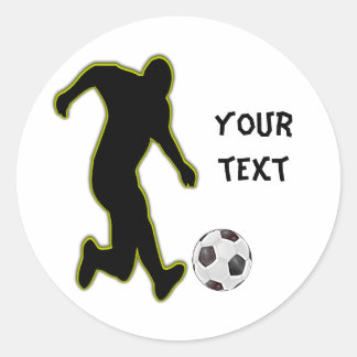 Voetbalspeler-gepersonaliseerde sticker