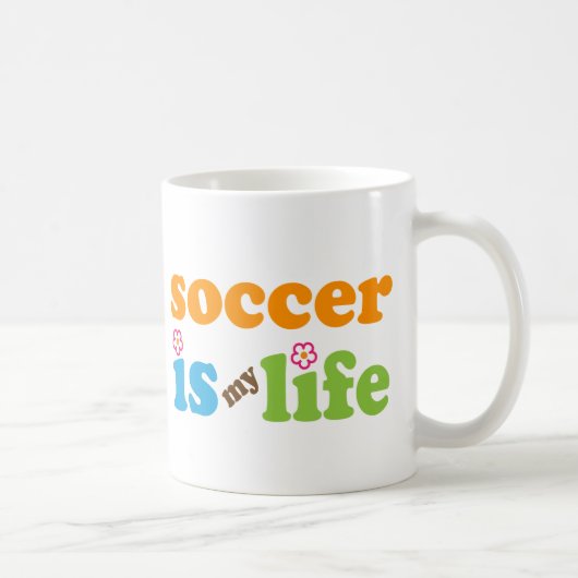 voetbalspeler Gift Girls Koffiemok (Rechts)