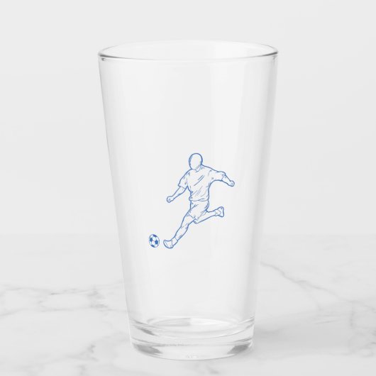 voetbalspeler glas (Voorkant)