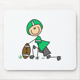 Voetbalspeler Groen Muismat