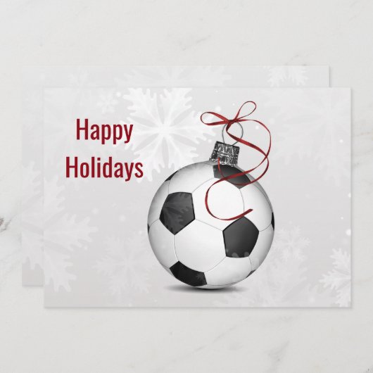 voetbalspeler Holiday Greeting Kaarten (Voorkant / Achterkant)