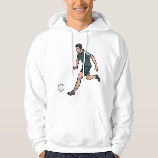 Voetbalspeler Hoodie (Voorkant)