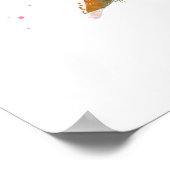 Voetbalspeler in waterverf poster (Hoek)