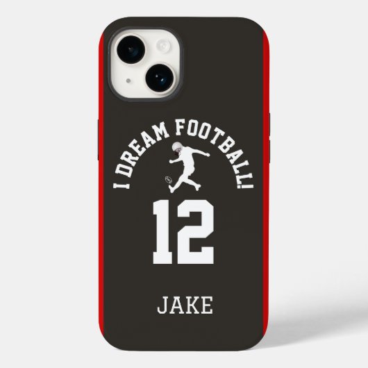 Voetbalspeler Jersey Nummer Stijl Case-Mate iPhone Case (Achterkant)