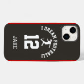 Voetbalspeler Jersey Nummer Stijl Case-Mate iPhone Case (Achterkant (horizontaal))