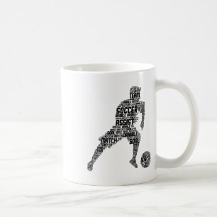 Voetbalspeler Jongens Mannen Kinderen Koffiemok