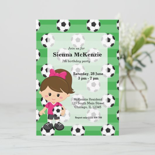 Voetbalspeler Kaart (Staand voorkant)