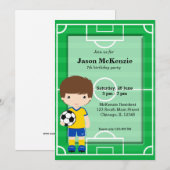 Voetbalspeler Kaart (Voorkant / Achterkant)