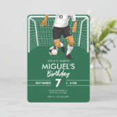 Voetbalspeler  kaart (Staand voorkant)