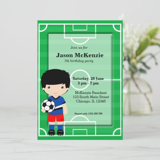 Voetbalspeler Kaart (Staand voorkant)