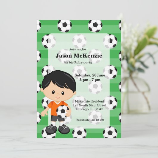 Voetbalspeler Kaart (Staand voorkant)